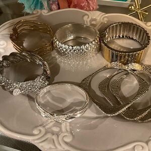 Elegant Silver Bangle Bracelet